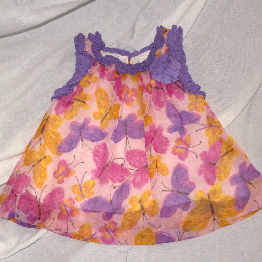 Koala Baby Butterfly Dress sz9MO